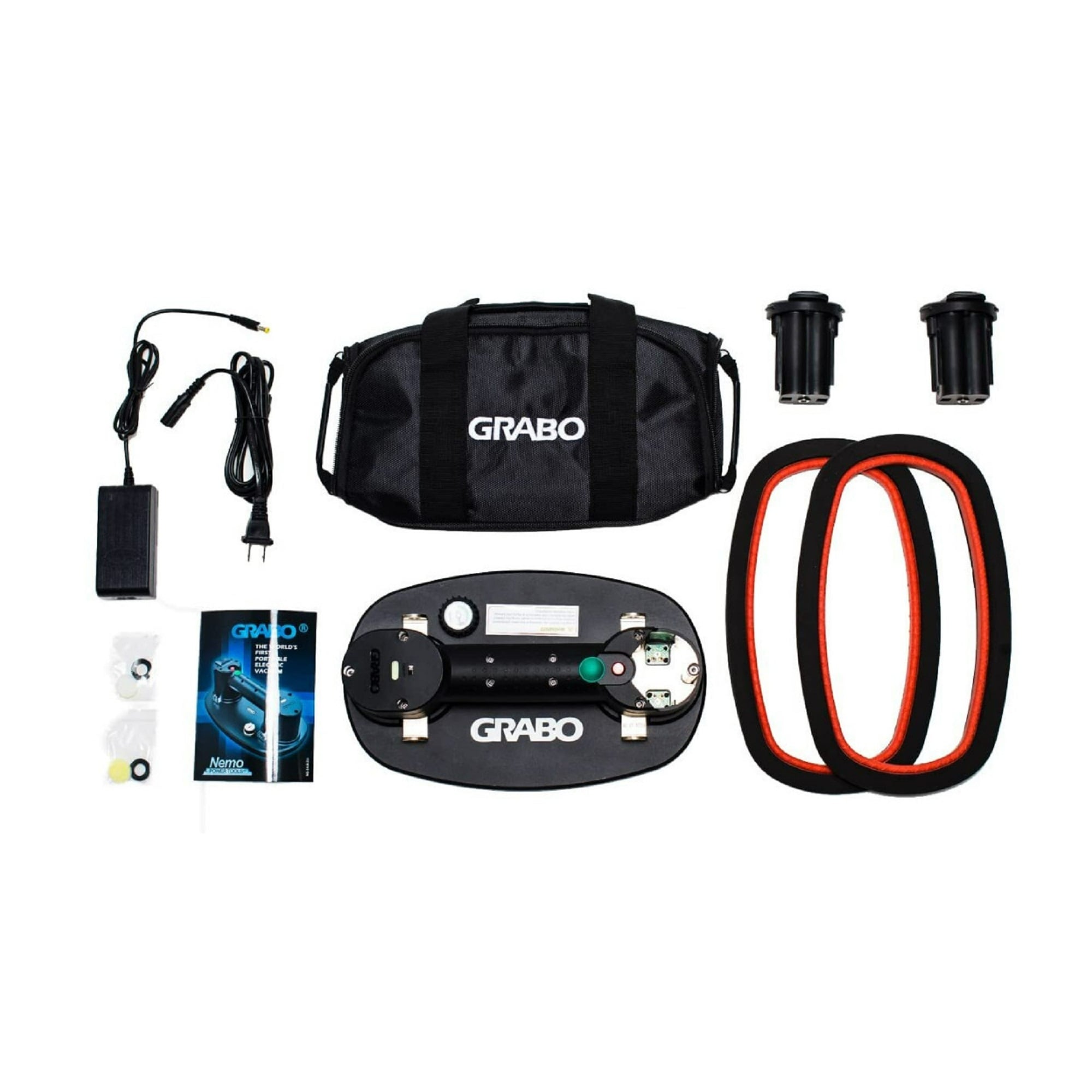 Grabo Nemo Grabo Electric Suction Cup Lifter w/ 2 Batteries & 2 Seals