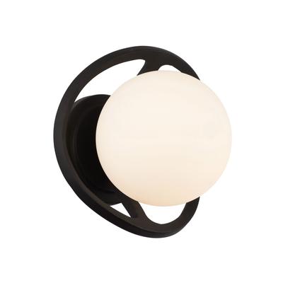 Varaluz Black Betty 1-Light Sconce - Carbon/French Gold