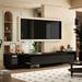 Extendable TV Stand Storage Media Console Modern Entertainment Center