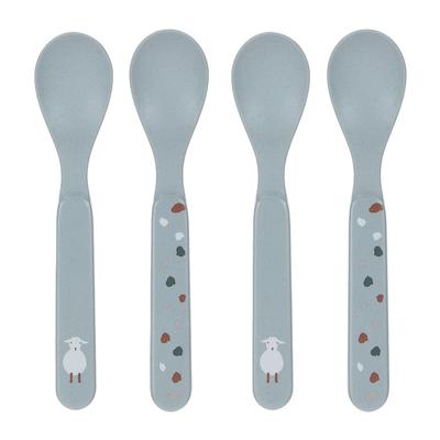 Lässig Kinderlöffel 4er Set Tiny Farmer Schaf blau Image