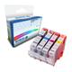 Compatible Colour Valuepack of BCI-6Bk, C, M & Y Colour Replacement Ink Cartridges for Canon Printers
