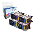 Compatible Super Saver Valuepack of LC1280XL K/C/M/Y - 20x Replacement Ink Cartridges for Brother Printers for A3 Printers