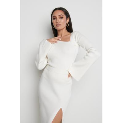 Blythe Cut Out Knit Top - Cream