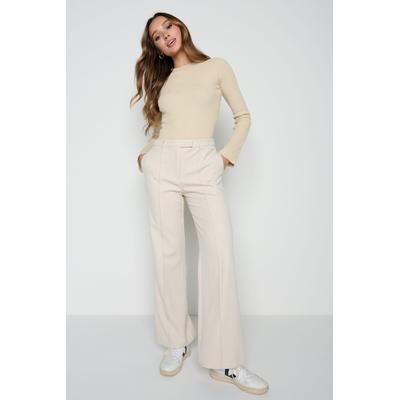 Sky Straight Leg Trousers - Stone