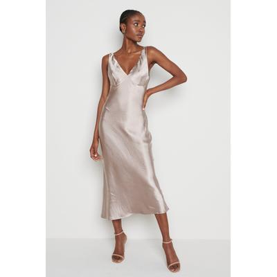 Piper Midi Dress- Taupe