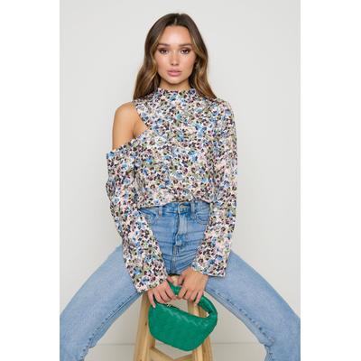 Jett Asymmetric Blouse - Floral