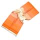 Moroccan Cactus Silk Throw Blanket in Salmon Color, Orange, and White - Made with Care and Craftsmanship - Moroccan Throw 2.20 x 1.50m