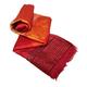 Moroccan Cactus Silk Chenille Throw Blanket in Shimmering Red, Orange, and Yellow - Moroccan Throw 2.10 x 1.50m