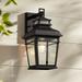 John Timberland Kershaw Modern Outdoor Wall Light Fixture Medium Black 16 Clear Glass for Post Exterior Barn Deck House Porch Yard Posts Patio Home