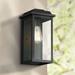 John Timberland Eastcrest Modern Outdoor Wall Light Fixture Textured Black 14 Clear Glass Panels for Post Exterior Barn Deck House Porch Yard Patio