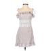 showpo Casual Dress - A-Line: Ivory Print Dresses - Women's Size 4