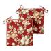Greendale Home Fashions 18 x 18 Roma Floral Square Outdoor Chair Pad (Set of 2)