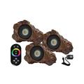 HALF OFF PONDS LumiNight Pond and Landscape Lighting - (3) 3-Watt Color Changing Rock Light Kit