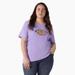 Dickies Women's Plus Heavyweight Logo T-Shirt - Purple Rose Size 1X (FSW47R)