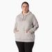 Dickies Women's Plus Water Repellent Sleeve Logo Hoodie - Heather Gray Size 2X (FWW22)