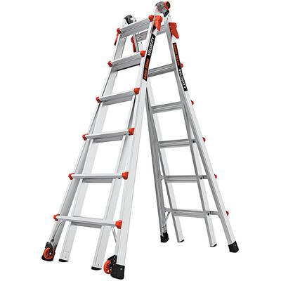 Little Giant Velocity 13' - 23' Type 1A Aluminum Articulated Extendable Ladder 15426-001 - 300 lb. Capacity