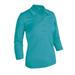 Monterey Club Women s Floral Emboss Texture 3/4 Sleeve Golf Polo Shirt #2097