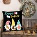 Dqueduo Easter Decorations Easter Day Linen Pillowcase for Home Decoration 18x18 Inches Easter Pillow Covers 18x18 Easter Decor on Clearance