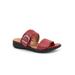 Women's Toki Slip On Sandal by SoftWalk in Dark Red (Size 7 M)