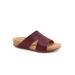 Wide Width Women's Beverly Slip On Sandal by SoftWalk in Dark Brown (Size 9 1/2 W)