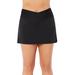Plus Size Women's High Waist Quick-Dry Side Slit Skirt by Swimsuits For All in Black (Size 12)