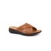 Wide Width Women's Tillman 5.0 Slip On Sandal by SoftWalk in Luggage (Size 11 W)