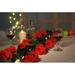 Artificial Rose Silk Flowers Bouquet Home Office Wedding Arrangements Red