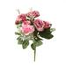 8 Head Artificial Fake Peony Silk Flower Bridal Hydrangea Home Wedding Decor HOT