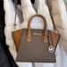 Michael Kors Bags | Michael Kors Avril Small Top Zip Satchel Shoulder Bag Color Brown | Color: Brown/Gold | Size: Small