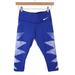 Nike Pants & Jumpsuits | 4/$25 Nike Size S Dri Fit Legendary Waterglass Print Capri Cropped Active Tights | Color: Blue/White | Size: S