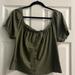 American Eagle Outfitters Tops | Brand New W/ Tags American Eagle Crop Length Shirt | Color: Green | Size: M