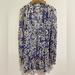 Free People Dresses | Free People Dress/Tunic/Cover-Up Floral Print | Color: Blue | Size: S