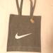 Nike Bags | Nike Front Zip Tote Bag In Grey Tweed Geometric Design Made Of Cotton | Color: Gray | Size: Os