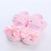 Baby Girls Mary Jane Flats with Bowknot Flowers Princess Wedding Dress Ballet Shoes Non-Slip Toddler First Walkers Newborn Crib Shoe