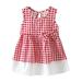 Girls Lace Dress Ballgown for Wedding Party Summer Dress Girls Size 8 Children Kid Toddler Baby Girls Sleeveless Cotton Plaid Bowknot Girls Wedding Guest Dress Girls Dresses Size 10 12