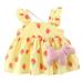 Smocked Dresses for Baby Girls Fall Bunny Dress Toddler Girls Sleeveless Sundress Floral Prints Dress Princess Dress Clothes Toddler Girl Dress Shoes Size 4 Summer Dresses Toddler Girl