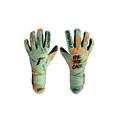 Torwarthandschuhe REUSCH "Pure Contact Fusion" Gr. 10,5, grün (grün, orange) Damen Handschuhe Sporthandschuhe
