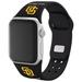 Black San Diego Padres Personalized Silicone Apple Watch Band