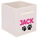 Personalized Passion Personalized Dog Pet Toy Basket Perfect Size Compact Storage Bin w/ Handles Custom Name in Brown | 2 H x 2 W x 1 D in | Wayfair