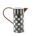 MacKenzie-Childs Check It Out Watering Can Metal in Black/Gray/White | 13 H x 5.75 W x 12.25 D in | Wayfair 280-0026