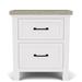 Birch Lane™ Gabby 2 Drawer Nightstand Wood in Gray/White | 28 H x 24 W x 17 D in | Wayfair 813C19EB202441ACB2EDB24E48302083