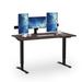 The Twillery Co.® Marietta Height Adjustable Standing Desk Wood/Metal in Black | 60 W x 30 D in | Wayfair ADB74185D23E40FE8149406ECE94642F