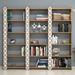 East Urban Home Cletus 66.93" H x 70.87" W Library Bookcase Wood in White | 66.93 H x 70.87 W x 9.45 D in | Wayfair