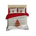 East Urban Home Natalie Red/Gray/White Reversible 3 Piece Duvet Cover Set Microfiber/Satin in Gray/Red | Wayfair 8DC5FEB5E39F45378B00CFB0A78A373F