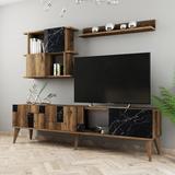 East Urban Home Ravenwood Entertainment Center for TVs up to 42" Wood in Black | Wayfair 5C905452E8084CAAA1AB0282E637434F