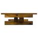 East Urban Home Hornick Solid Wood Trestle Coffee Table Wood in Brown/Green | 11.81 H x 51.18 W x 29.92 D in | Wayfair