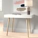 East Urban Home Camren Desk Wood in Brown/White | 29.13 H x 39.37 W x 23.62 D in | Wayfair 032402C7F992413E8B53D99693DCD118