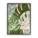 Stupell Industries Layered Monstera Plant Leaves Giclee Art By Ziwei Li Wood in Brown/Green/Pink | 30 H x 24 W x 1.5 D in | Wayfair as-533_fr_24x30
