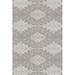 Gray/White 39 x 24 x 0.31 in Area Rug - East Urban Home Damask Machine Woven Polyester Area Rug in Polyester | 39 H x 24 W x 0.31 D in | Wayfair