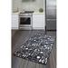 Black/Gray 31 x 0.39 in Area Rug - East Urban Home Heyman Machine Made Flatweave /Velvet Area Rug in Black/White/Gray | 31 W x 0.39 D in | Wayfair